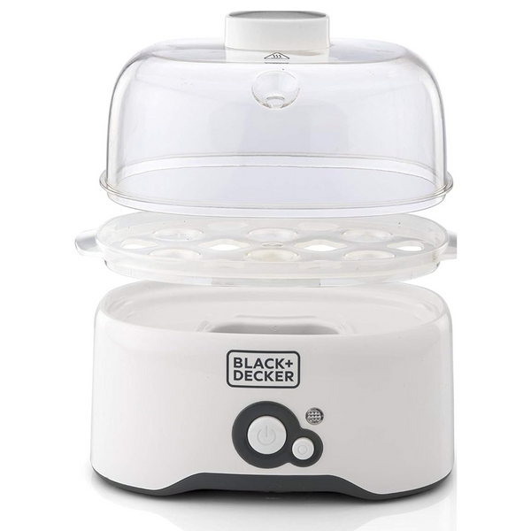 Black&Decker EG200-B5 Egg cooker white - جهاز طهي البيض بقدرة 280 واط من بلاك اند ديكر
