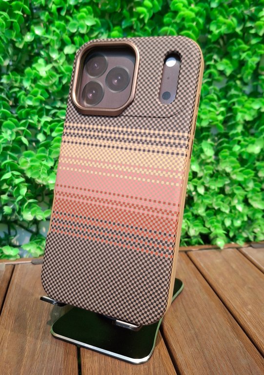 LY56 CASE FOR IPHONE 17 PRO MAX BROWN - كفر ايفون 17 برو ماكس جوزي