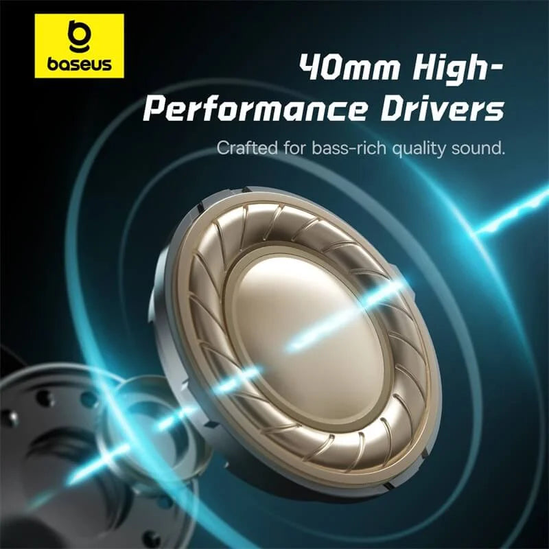 BASEUS GOPLAY 1 MAX GAMING WIRED HEADPHONES MOON WHITE - سماعات هيدسيت سلكية للالعاب من باسيوس ابيض