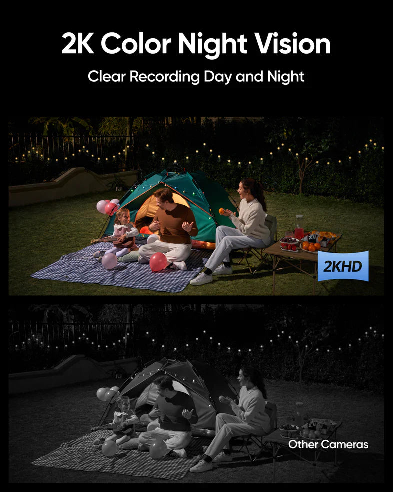 Anker Eufy Security Solar Wall Ligh CAM S120 BLACK - كاميرا مراقبة خارجية تعمل بالطاقة الشمسية مع مصباح حائط بالطاقة الشمسية وخالية من متاعب الشحن من انكر