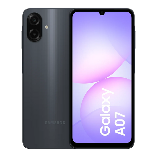 SAMSUNG GALAXY A07 4/64 BLACK - سامسونج جالاكسي اي 07 64/4 جيجابايت اسود