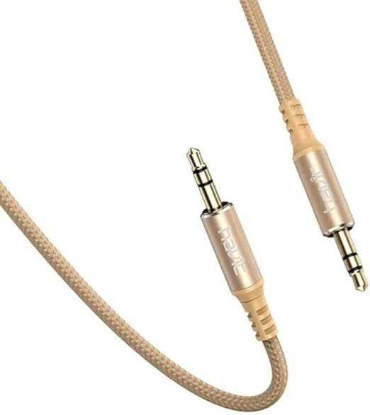 Havit CB66 Audio cable 3.1mm 1m gold - كيبل اوكس من هافيت ذهبي