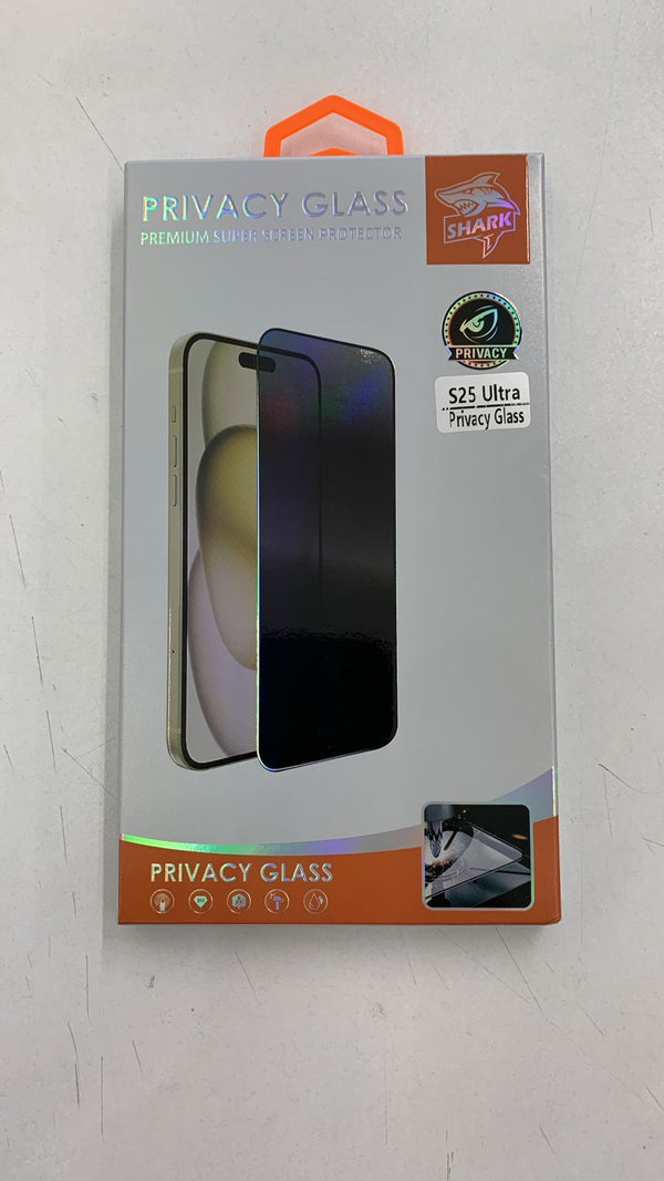 TEMPERED GLASS FOR SAMSUNG S25 ULTRA PRIVACY - لاصق شاشة مضلل للسامسونج اس 25 الترا