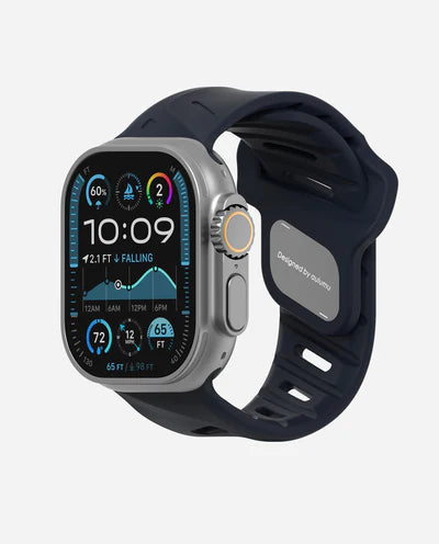 AULUMU A02 Offbeat Sport Band for Apple Watch 42-49MM Dark Blue - سير ساعات ابل رياضي مقاس 42-49 مم من اولومو ازرق داكن