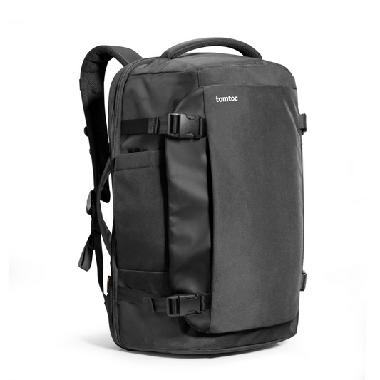 Tomtoc Navigator-T66 Travel Laptop Backpack 17 Inch/38L Black - حقيبة ظهر للسفر واللابتوب مقاس 17 بوصة وبسعة 38–40 لتر من تومتوك اسود