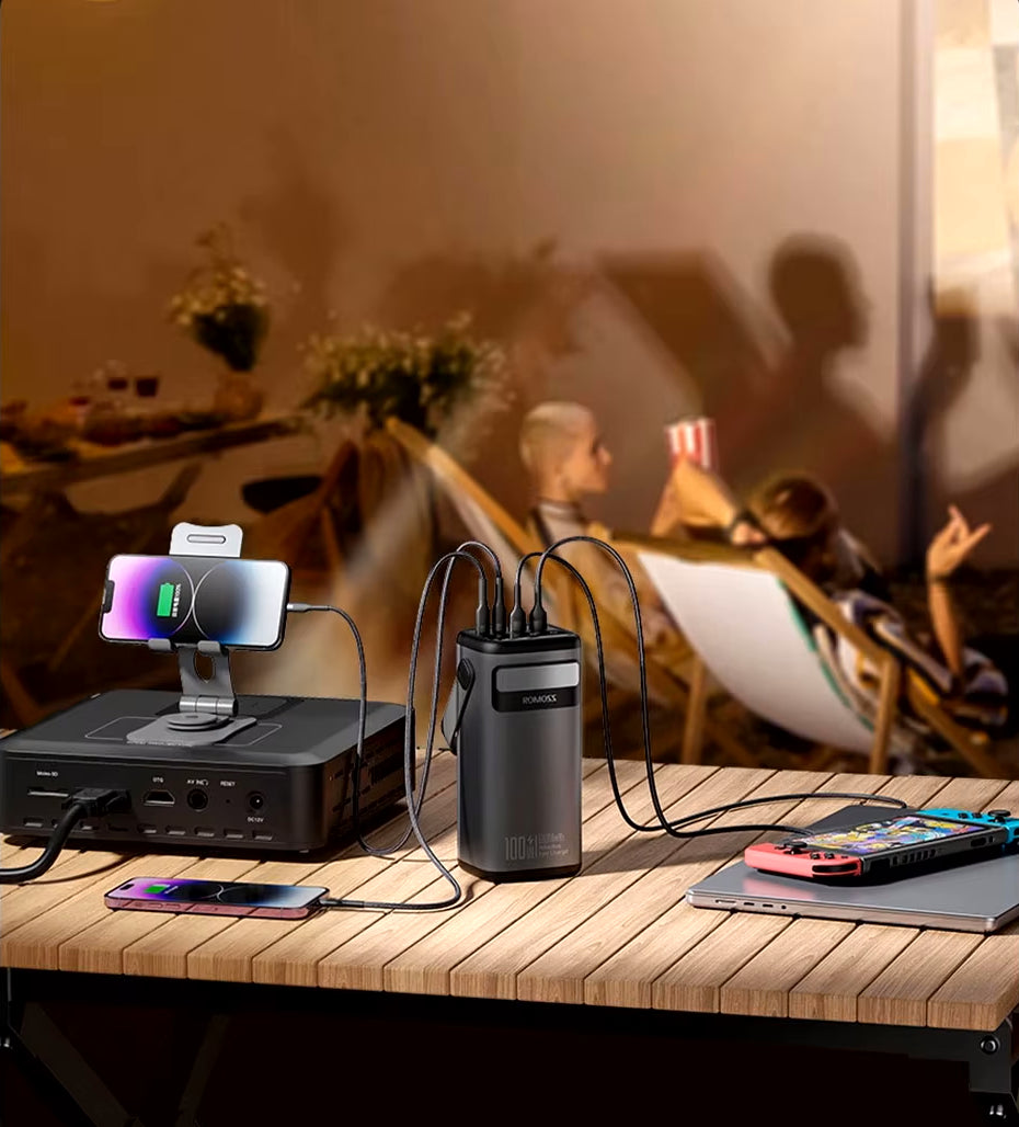 Romoss Power Bank PMT60 60000mAh 100W - باوربنك 60000 ملي امبير 100 واط من روموس