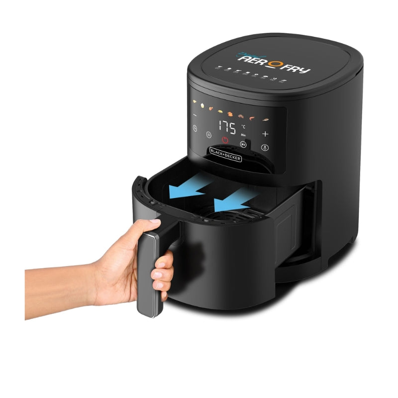 Black&Decker AF3500-B5 Air Fryer 3.5L black - قلايو هوائية 3.5 لتر من بلاك اند ديكر