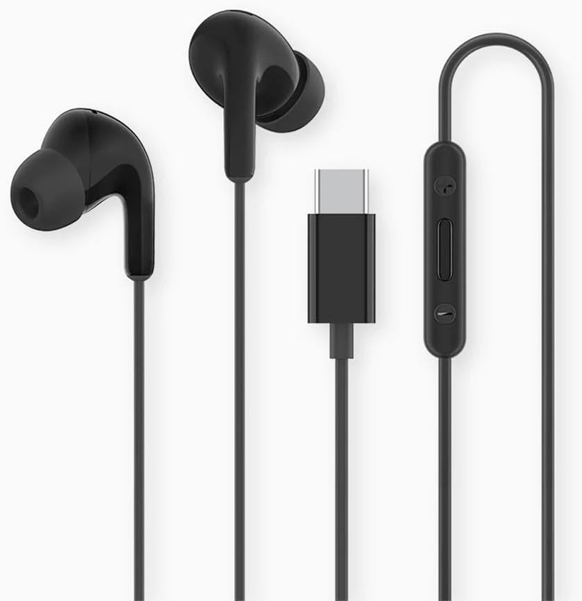 Xiaomi Type-C Earphone BLACK - سماعات تايب سي سلكية من شاومي اسود