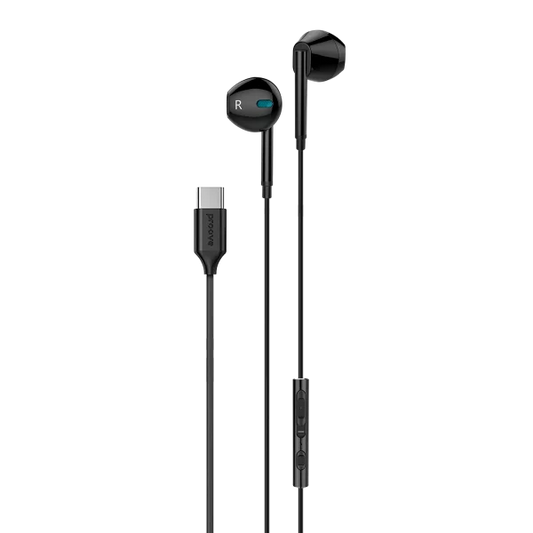 Proove Wired Earphones (Scape C3 Type-C black) - سماعات تايب سي سلكية من بروف اسود