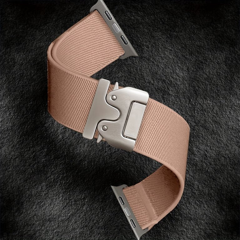 FABRIC STRAP FOR APPLE WATCH PINK- سير ساعة ابل وردي