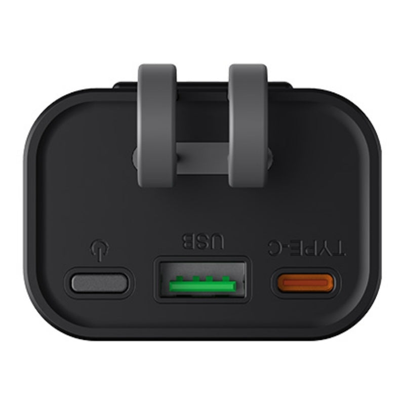 Havit PB94 Powerbank 10,000mAh 20W with Built-in Cables USB-C and LTG Black - باوربنك 10000 ملي امبير 20 واط من هافيت اسود