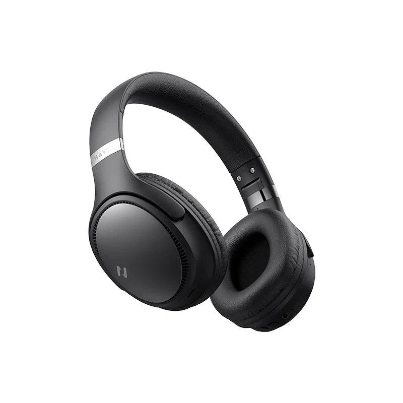 Havit H630BT Bluetooth headphone type-c port - سماعات هيدسيت لاسلكية من هافيت اسود