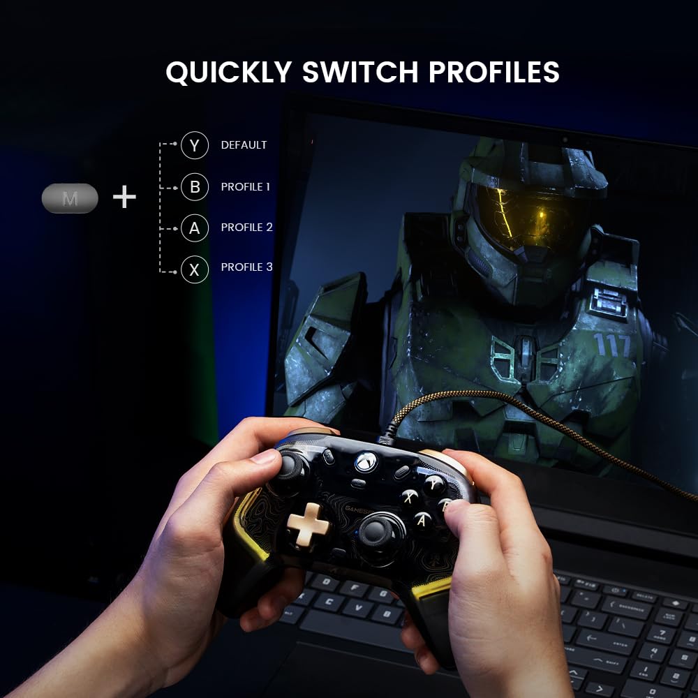 CONTROLLER GAMESIR G7 KALEID FLUX - وحدة تحكم (جوستك) سلكية محسّنة مزودة بإضاءة لجهاز اكس بوكس