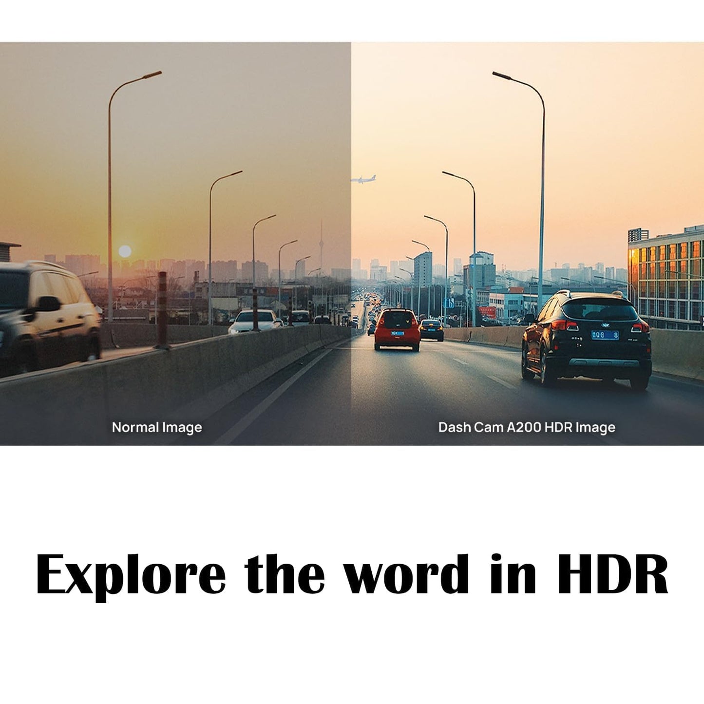 70MAI DASH CAM A200 SET - كاميرا سيارة امامية + خلفية من شاومي