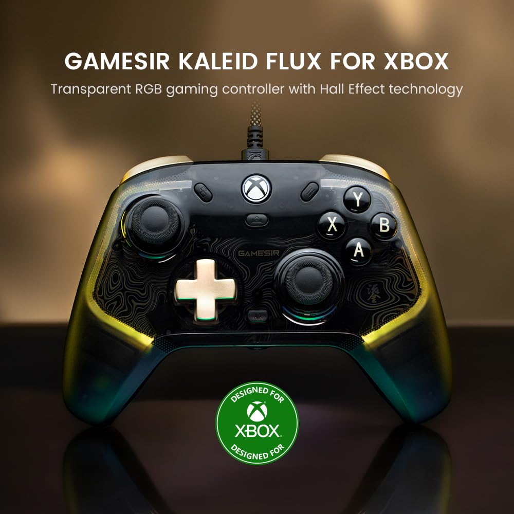 CONTROLLER GAMESIR G7 KALEID FLUX - وحدة تحكم (جوستك) سلكية محسّنة مزودة بإضاءة لجهاز اكس بوكس