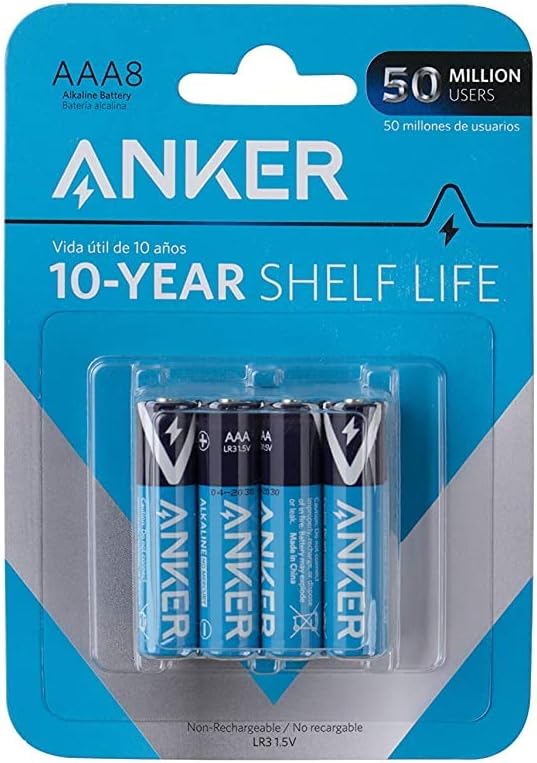 ANKER AAA8 ALKALINE 8 PACK- بطاريات انكر صغيره (ريمونت)