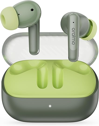 Oraimo SpaceBuds Neo Wireless Earbuds Green - سماعات بلوتوث من اورايمو اخضر