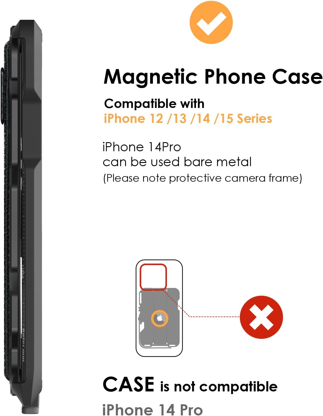 AULUMU G03 MULTI-TOOL MAGNETIC METAL WALLET GENUINE LEATHER COVER GRAY - محفظة بطاقات مغناطيسية متعددة الادوات بغطاء جلد طبيعي مع ستاند من اولومو رمادي