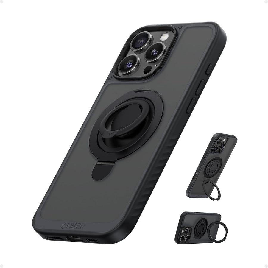 Anker Magnetic Case for iPhone 16 Pro Max - كفر ماك سيف 2 في 1 للايفون 16 برو ماكس من انكر اسود