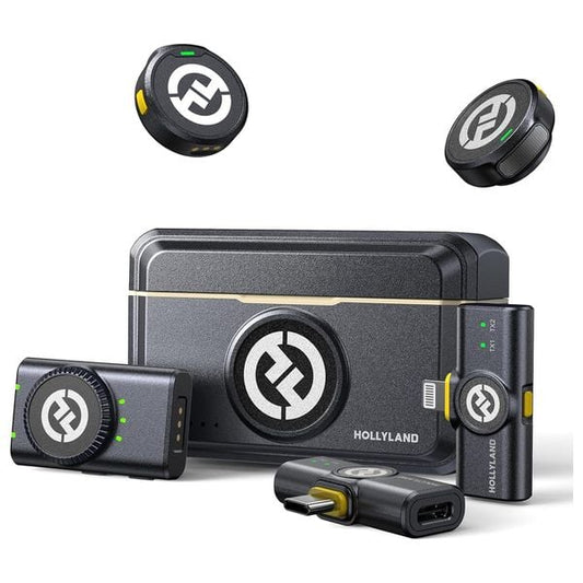 Hollyland Lark M2 Wireless Microphone combo - نك مايك لاسلكي احترافي لصناعة المحتوى والتصوير من هولي لاند