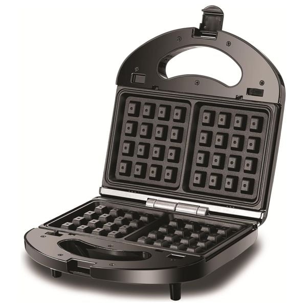 Black&Decker TS2130-B5 2Slice Sandwich Maker 3 in 1 - صانعة ساندويتش 3 في 1 بسعة شريحتين 780 واط من بلاك اند ديكر