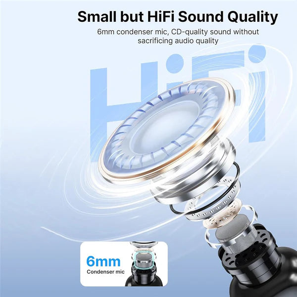 BOYA MINI SIZE & AI NOISE CANCELLING - نك مايك صغير لاسلكي مع خاصية الغاء الضوضاء بالذكاء الاصطناعي من بويا