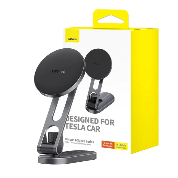 BASEUS T-SPACE SERIES FOLDING CAR MOUNT MAGNETIC PHONE HOLDER - ستاند سيارة مغناطيسي قابل للطي من باسيوس