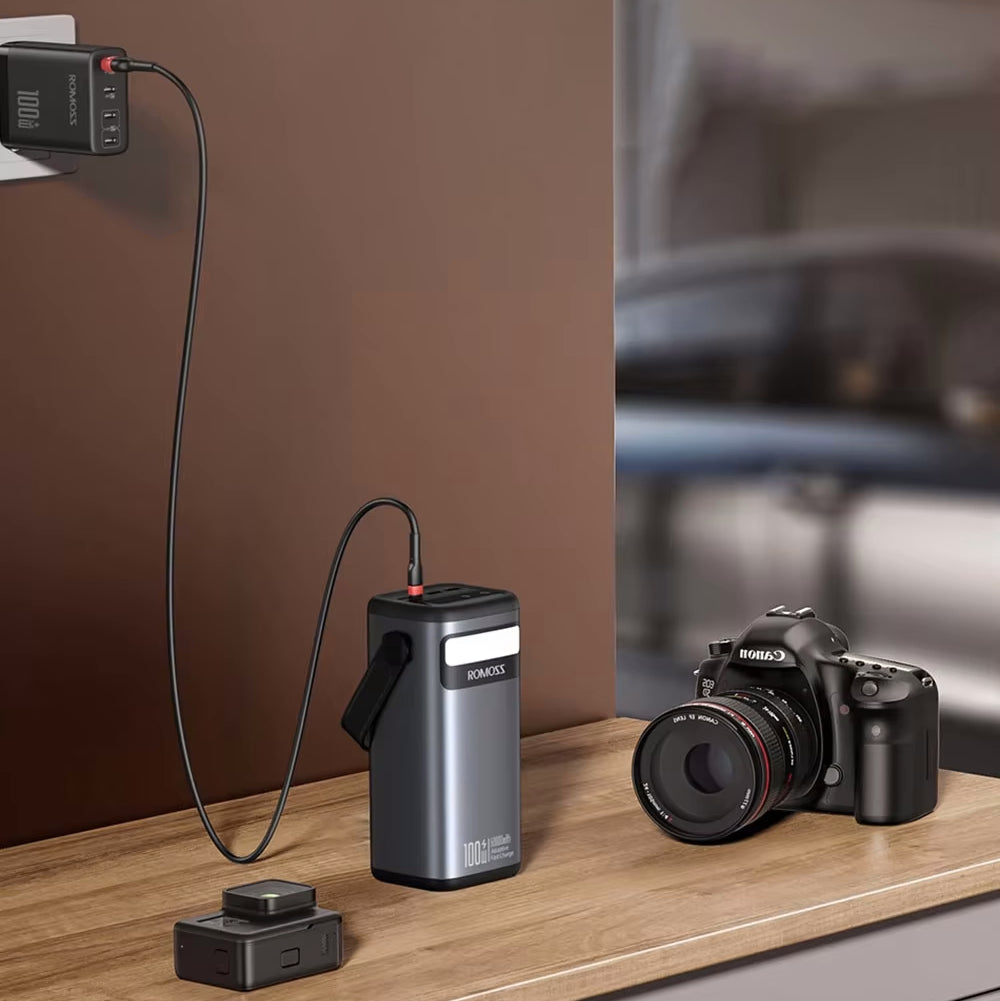 Romoss Power Bank PMT60 60000mAh 100W - باوربنك 60000 ملي امبير 100 واط من روموس