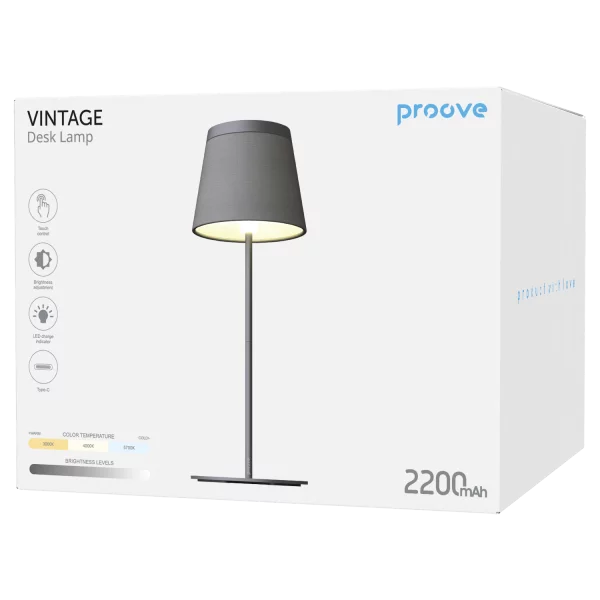 Proove Desk Lamp  Vintage black -  مصباح تيبلام عامودي من بروف اسود