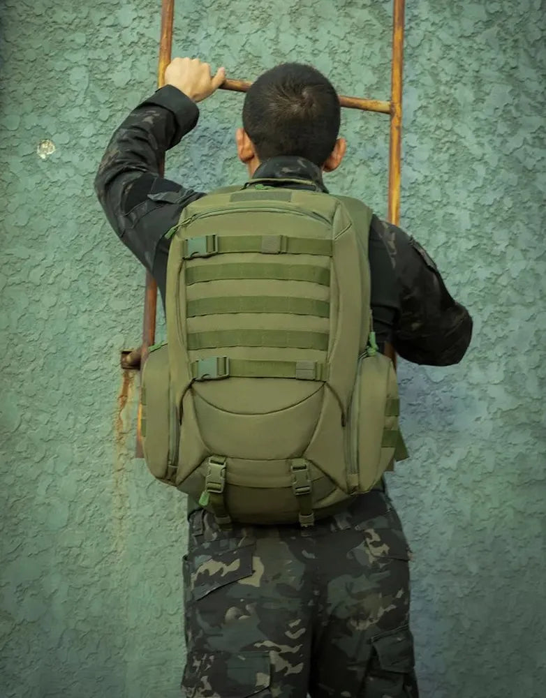 Tactical large capacity bag Beige - حقيبة ظهر تكتيكية ذات سعة كبيرة من شاومي بيجي