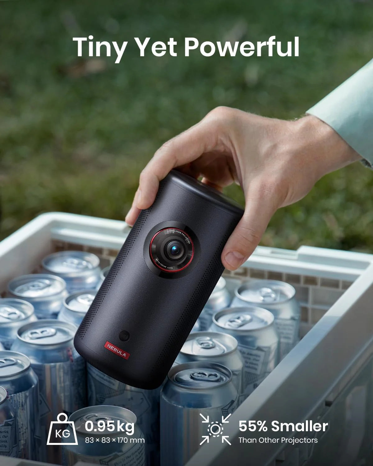 ANKER NEBULA CAPSULE 3 LASER PROJECTOR BLACK - داتا شو نيبولا كابسول 3 ليزر من انكر اسود