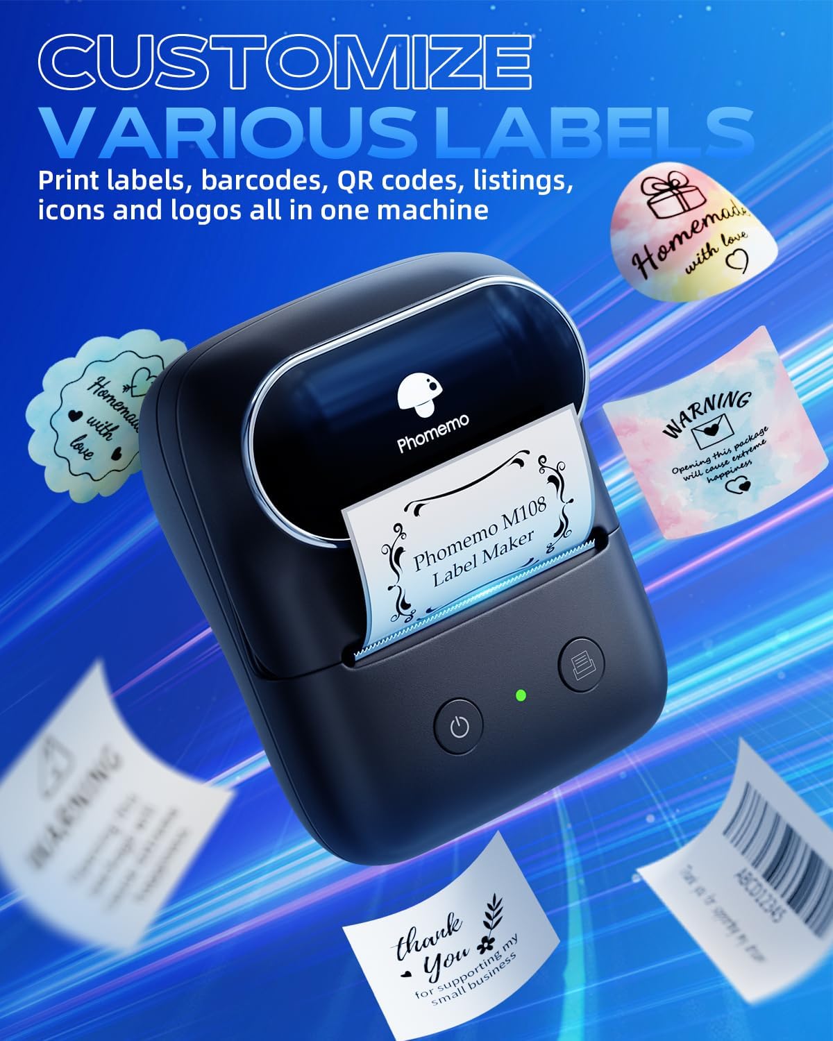 PHOMEMO M 108 labler printer - طابعة ملصقات حرارية