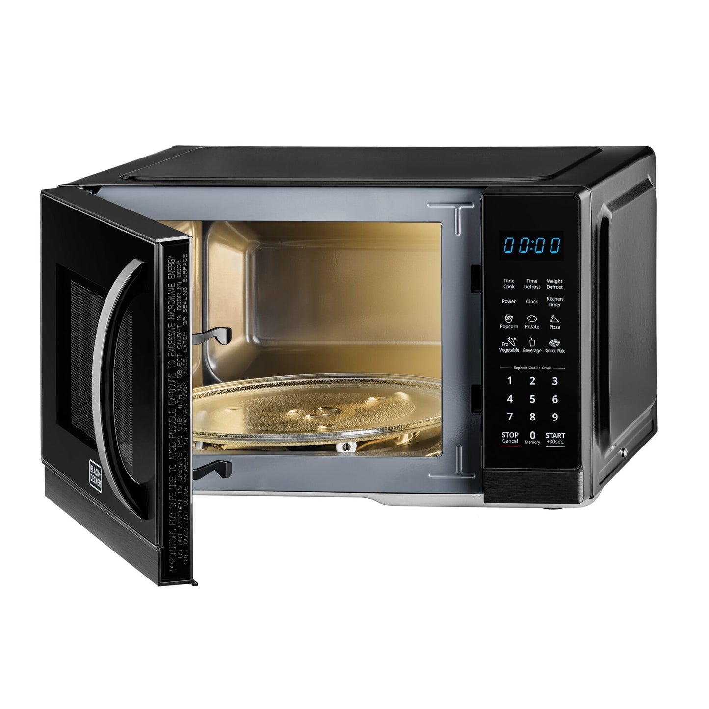 Black&Decker 25L Digital Microwave Oven 900W MZ2500P-B5 - مايكروويف رقمي بقوة 900 واط وبسعة 25 لتر من بلاك اند ديكر