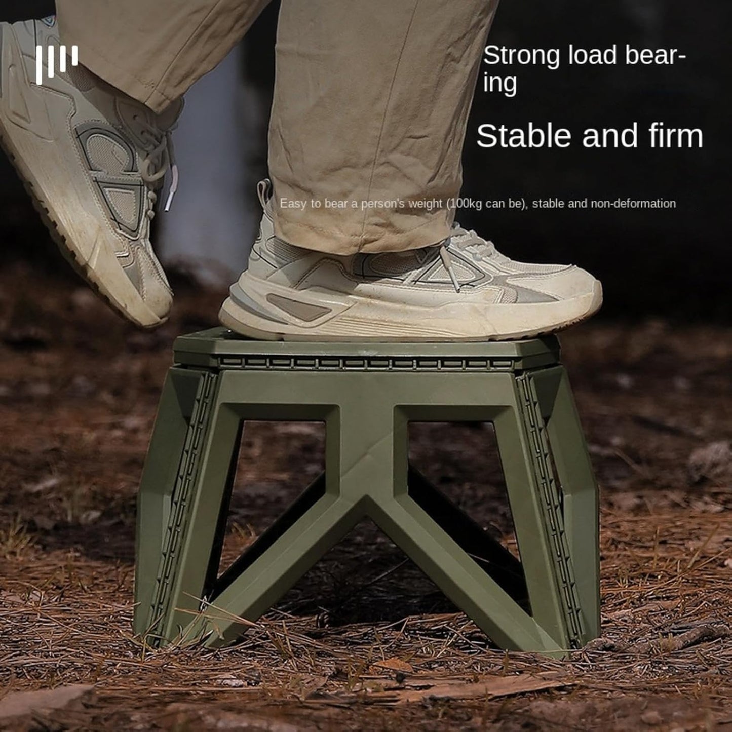FOLDABLE STOOL - كرسي صغير قابل للطي للتخييم بقوة تحمل تصل الى 150 كم