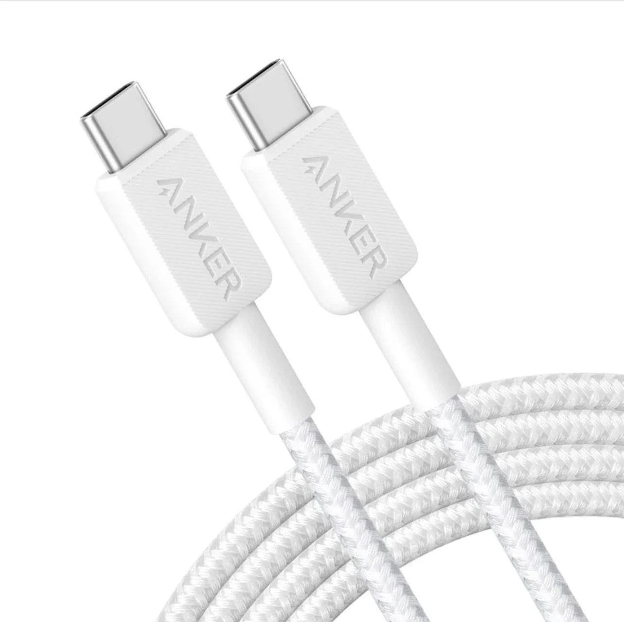 Anker 310 USB-C to USB-C Cable 240W 180 cm white - كيبل تايب سي تايب سي 240 واط من انكر