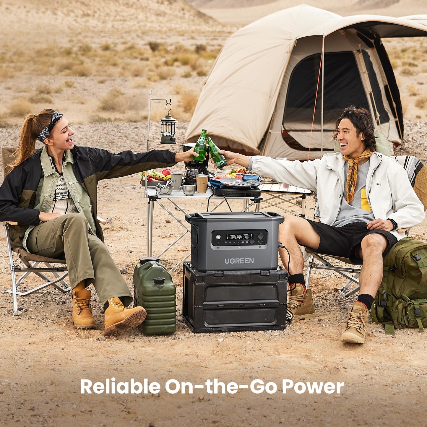 UGREEN PowerRoam Portable Power Station 2048Wh | 2300W EU - مولد طاقة محمول بقوة 2300 واط مع 14 منفذ من يوكرين