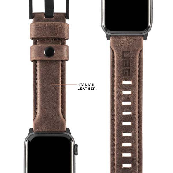 UAG LEATHER WATCH STRAP FOR APPLE WATCH 42-49MM- سير ساعات ابل من يو اي جي