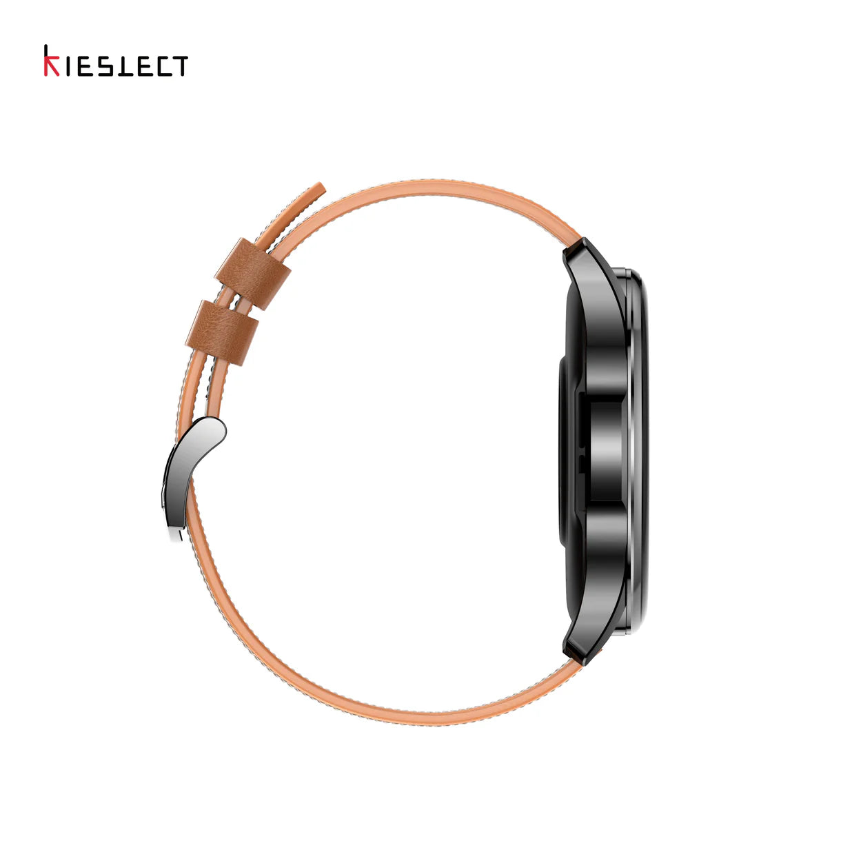 Kieslect Smart Calling Watch Balancer Black with Brown Strap - ساعة ذكية من كيسليكت