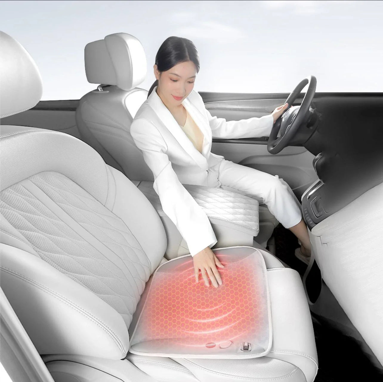 Heating pad for car seat - وسادة مقعد السيارة مع وظيفة التدفئة من شاومي