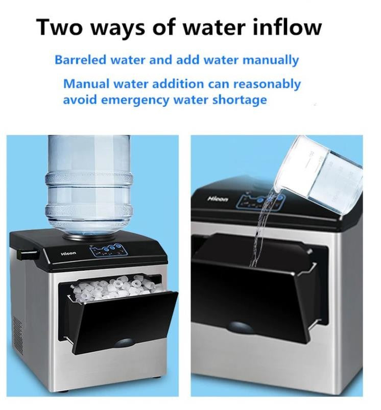 HICONE ICE MAKER 25K WITH WATER TAP - براد مياه وماكنة صنع الثلج 25 كجم من هايكون
