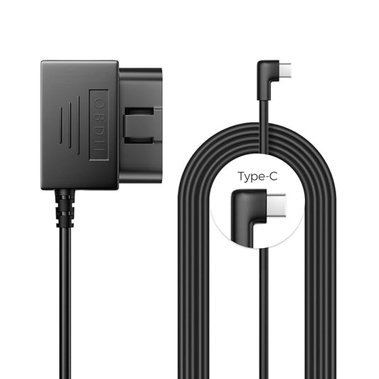 Azdome Premium type-c OBD cable for Dashcam - كيبل تايب سي لكاميرات السيارة للعمل 24 ساعة (متوافق مع كاميرات ازدوم التي تعمل بمنفذ تايب سي )
