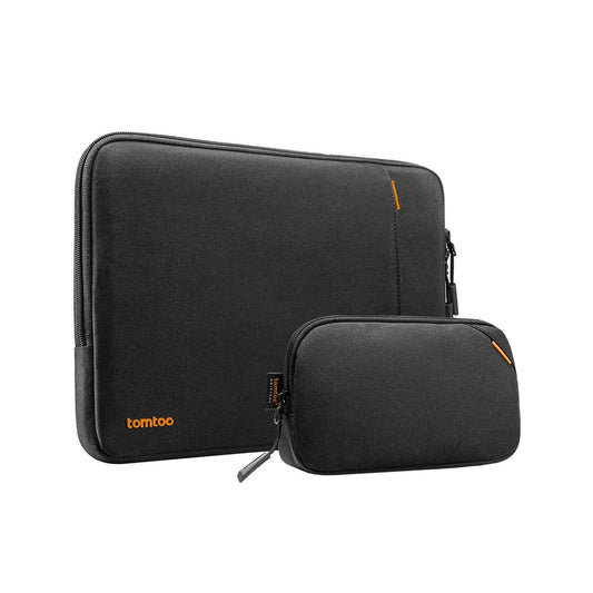 Tomtoc Defender-A13 Laptop Sleeve Kit 13 Inch Black - حقيبة لابتوب مقاس 13 بوصة مع حقيبة اكسسوارات من تومتوك اسود