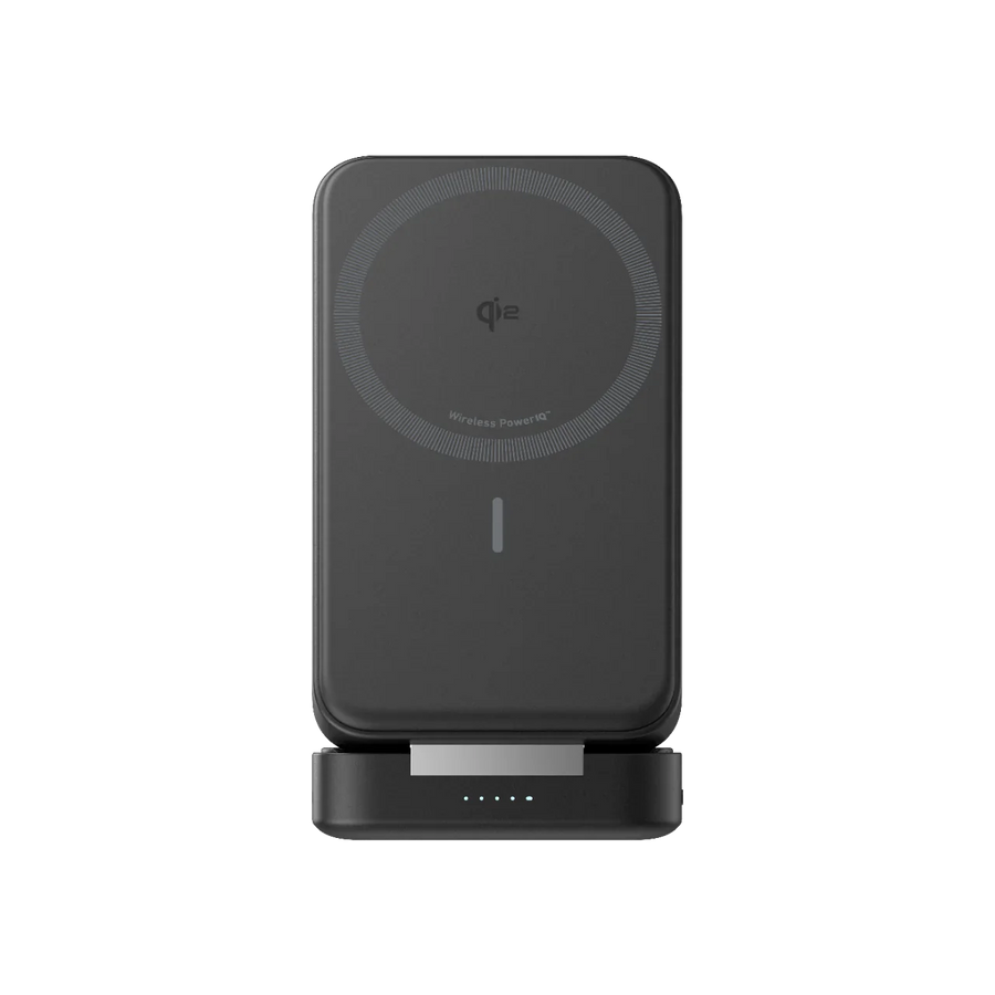 Anker MagGo Qi2 Power Bank 6600 mAh 15W Black - باوربنك ماك سيف مع ستاند 6600 ملي امبير 15 واط من انكر