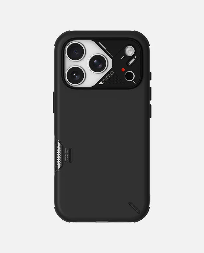 A17 SLIM SHOCKPROOF CASE FOR IPHONE 17 PRO MAX BLACK - كفر ايفون 17 برو ماكس من اولمو اسود