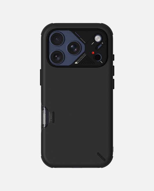 A17 SLIM SHOCKPROOF CASE FOR IPHONE 17 PRO MAX BLACK - كفر ايفون 17 برو ماكس من اولمو اسود