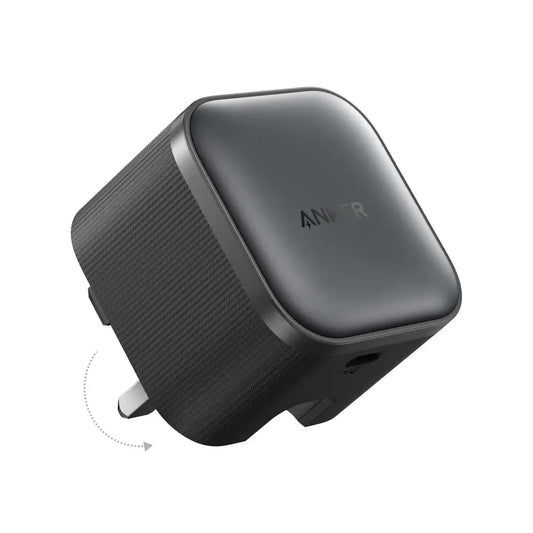 ANKER NANO WALL CHARGER 45W COMPACT USB-C FAST CHARGER BLACK - شاحن تايب سي 45 واط من انكر اسود