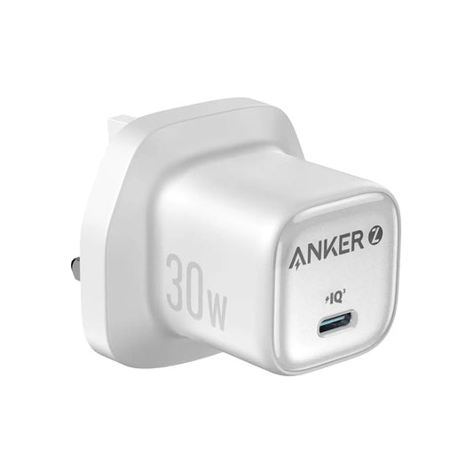 Anker Zolo Wall Charger 30W 1C White - شاحن تايب سي 30 واط من انكر ابيض