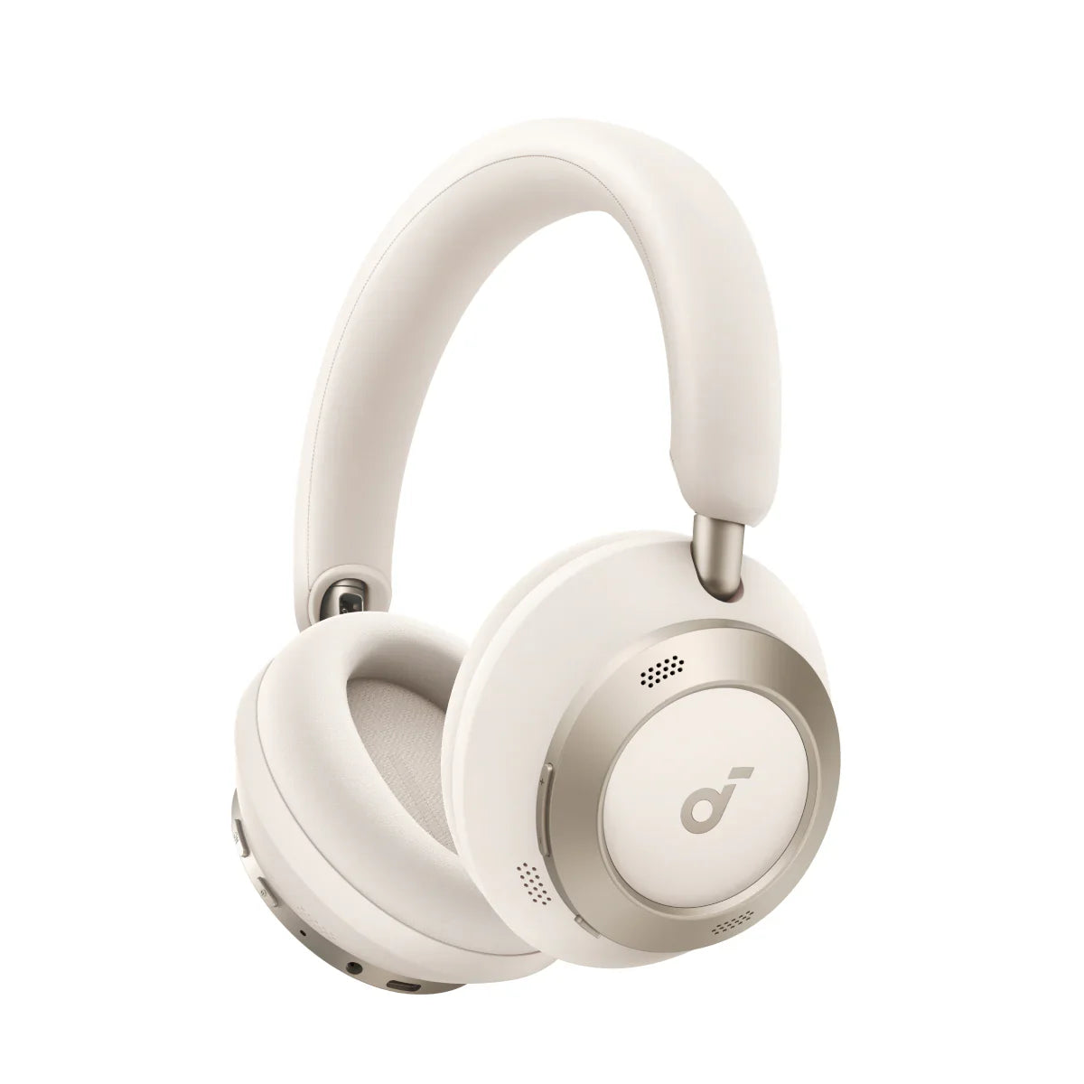 Anker Soundcore Space One Pro Foldable Over-Ear Headphones White  - سماعات بلوتوث هيدسيت من انكر ابيض