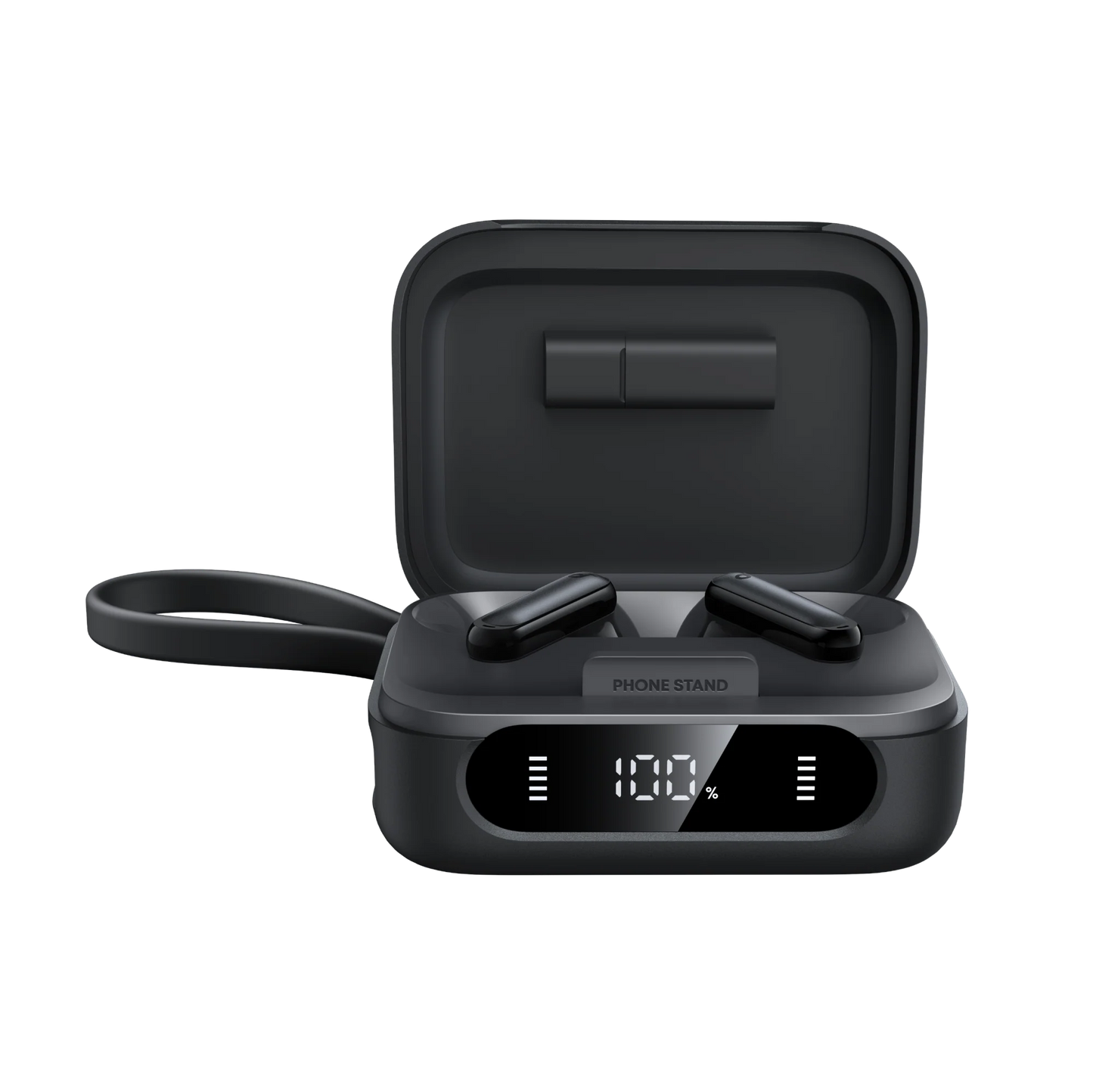 Anker Soundcore P41i TWS with 3000 mAh Built-in Power Bank Black - سماعات بلوتوث مع باوربنك مدمج بسعة 3000 ملي امبير وكيبل تايب سي مدمج من انكر اسود