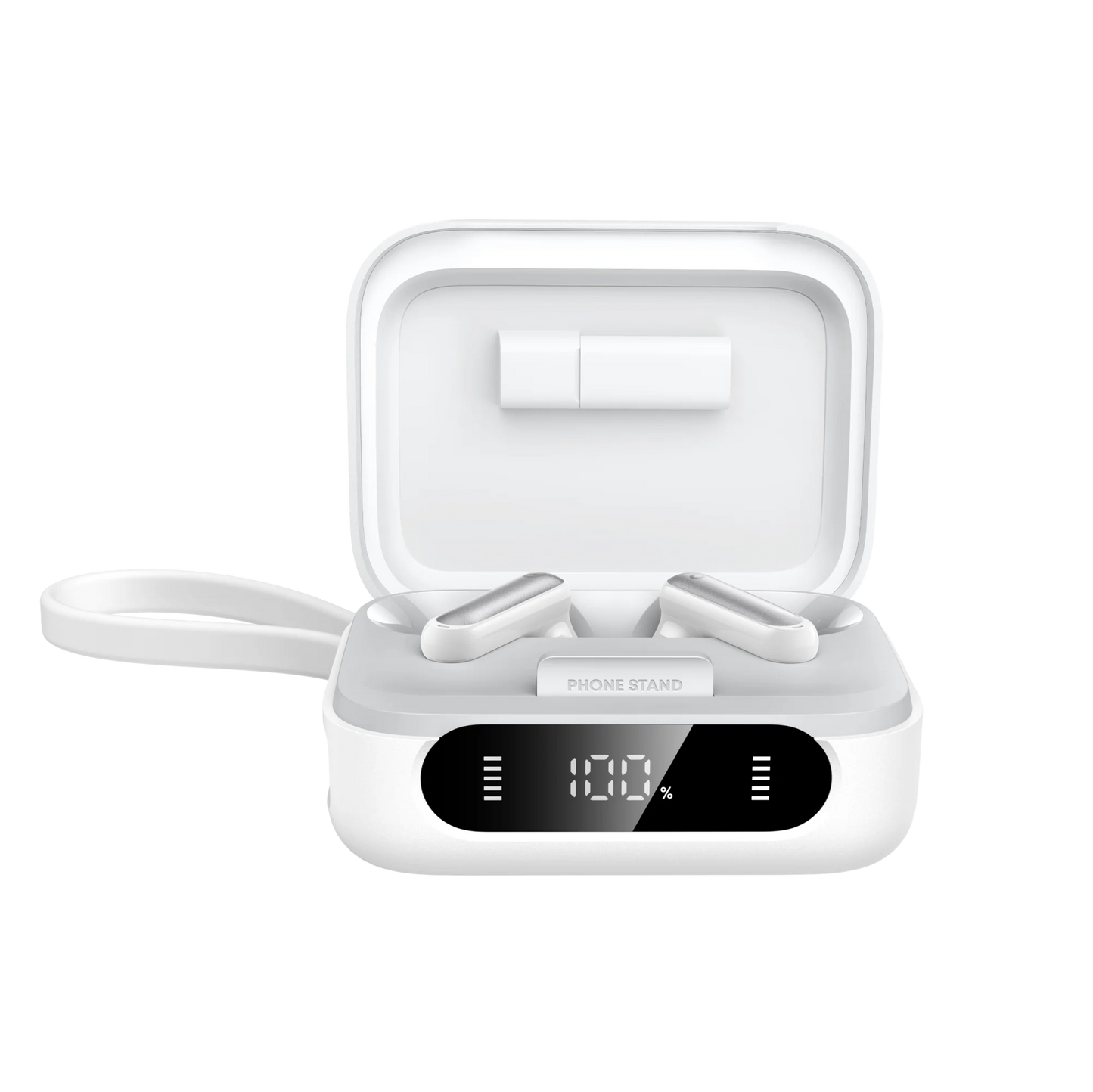 Anker Soundcore P41i TWS with 3000 mAh Built-in Power Bank White - سماعات بلوتوث مع باوربنك مدمج بسعة 3000 ملي امبير وكيبل تايب سي مدمج من انكر ابيض